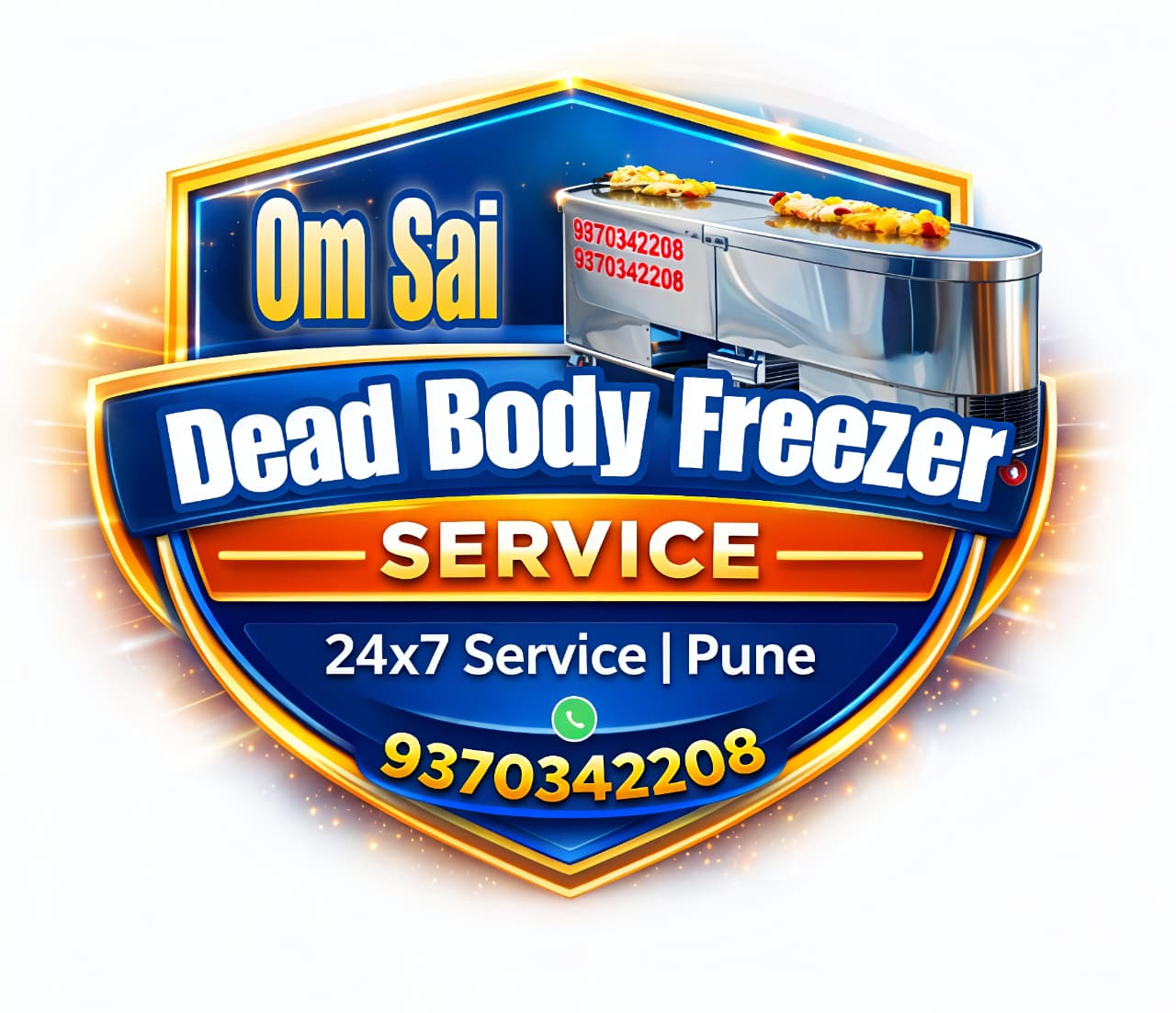 Om Sai Dead Body Freezer Service Logo